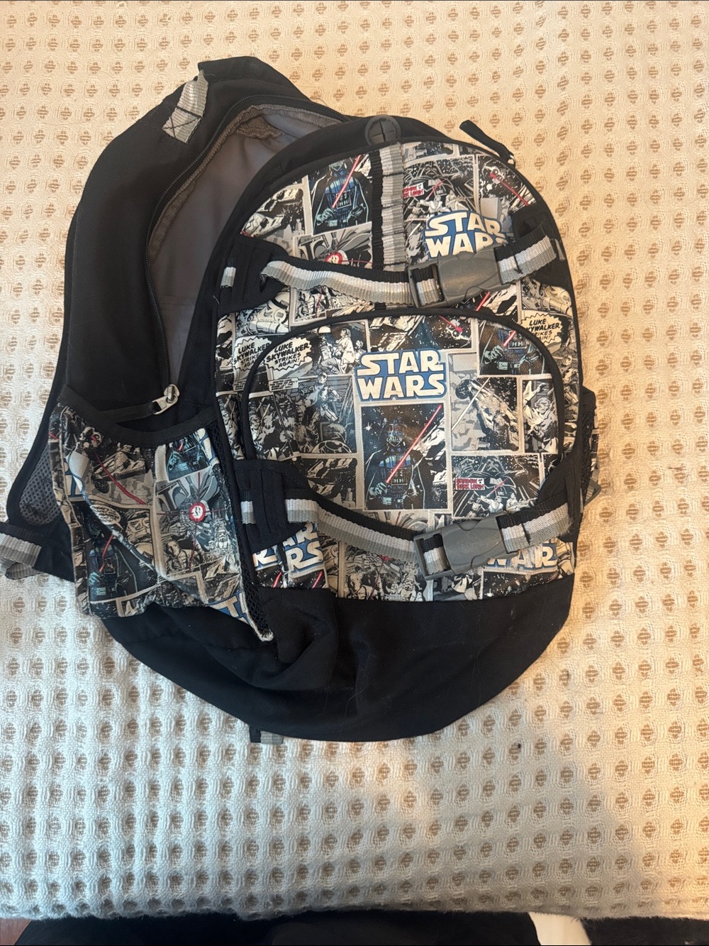 Pottery Barn Star Wars Black Graphic Backpack